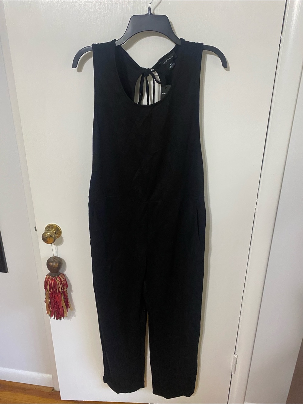 Club Monaco Black Straight-Leg Sleeveless Jumpsuit